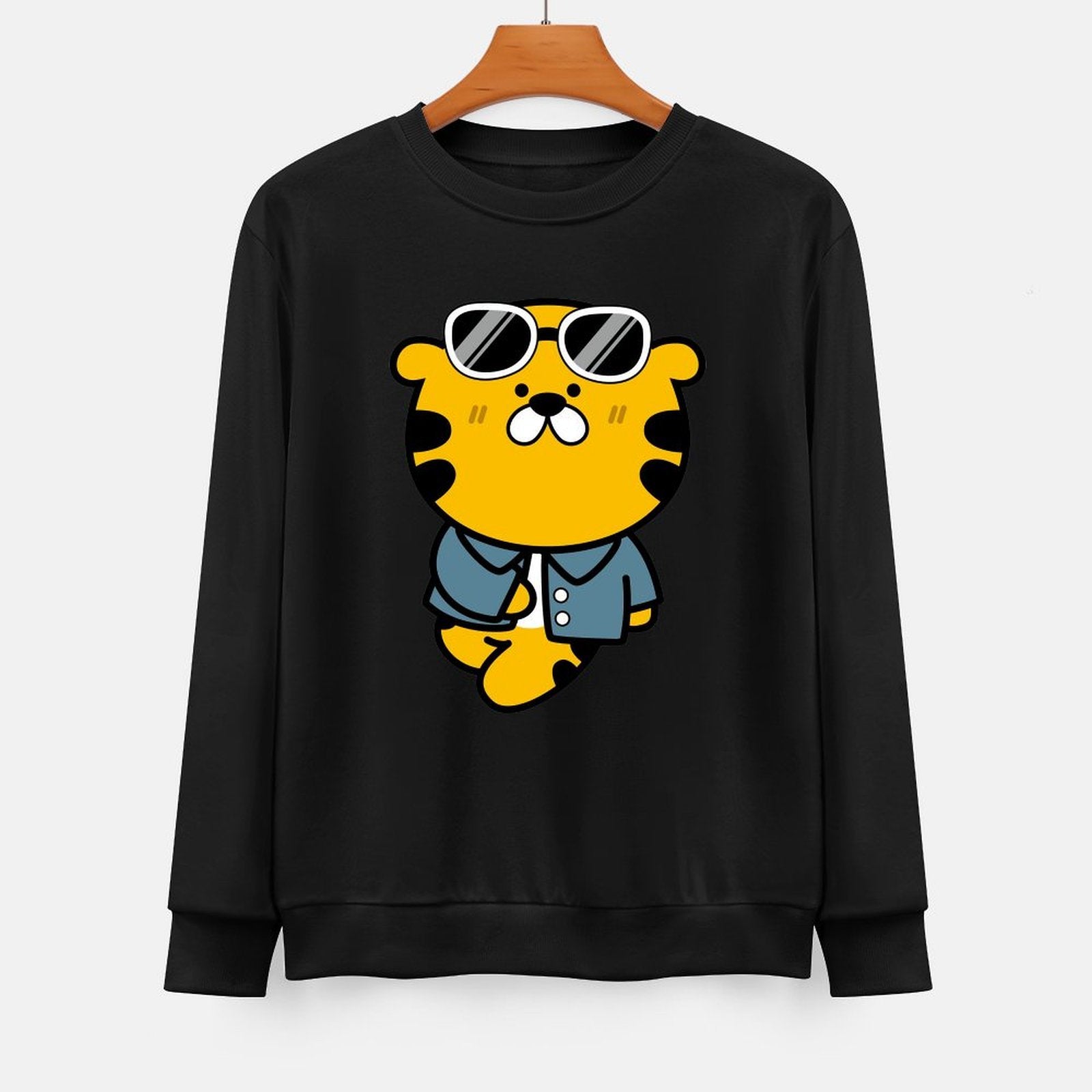 Front Patterned Long Sleeve TopComfort Outdoor